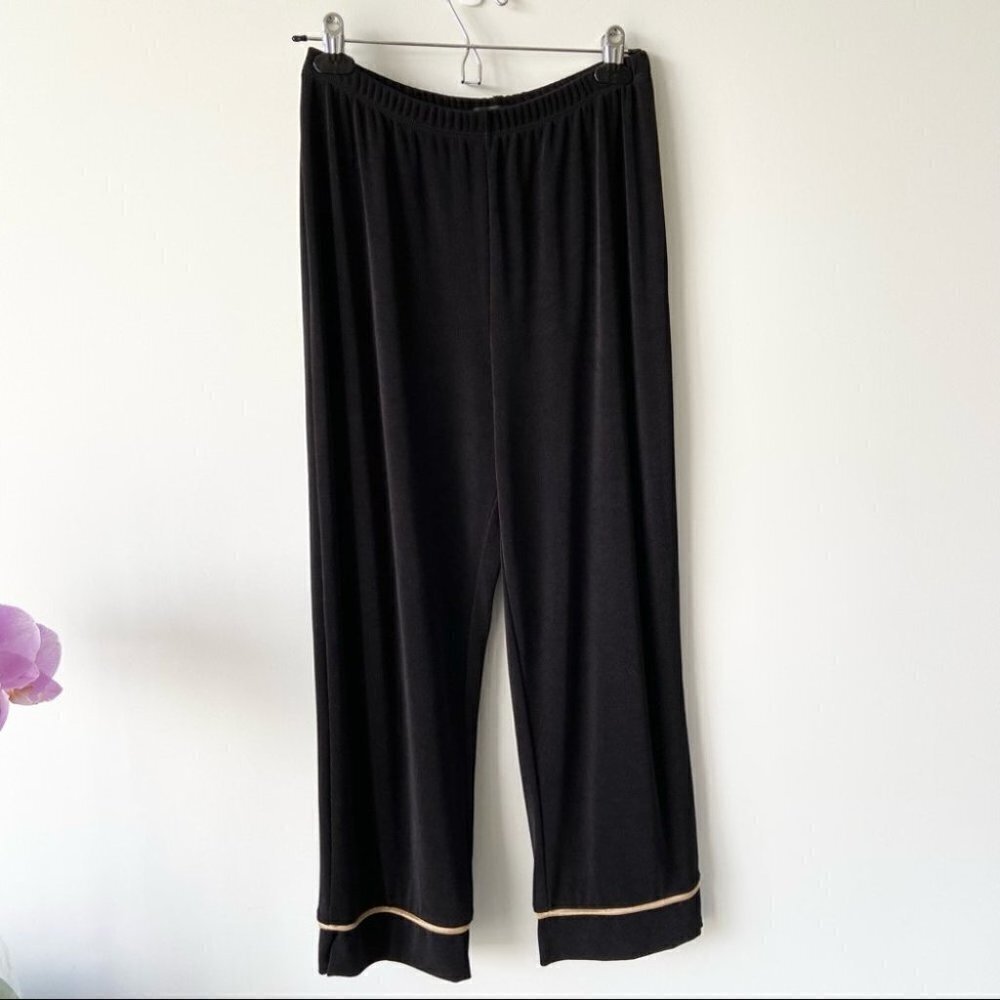 Vintage Picadilly  Crepe Straight Leg Pull On Pants